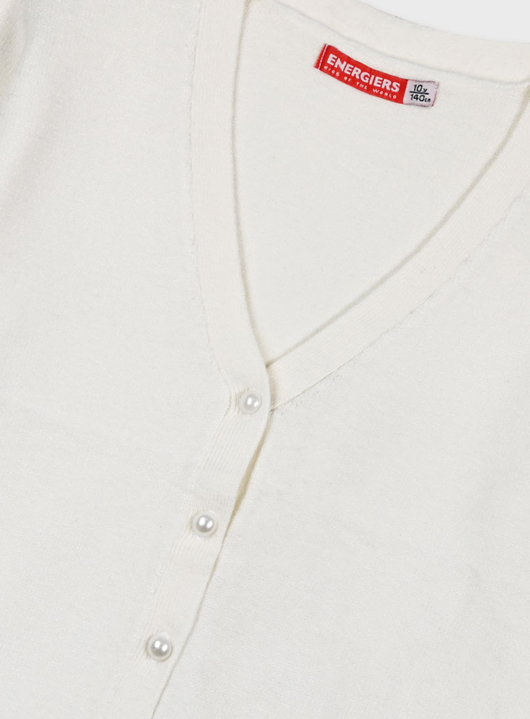 Πλεκτή ζακέτα για κορίτσι | ΕΚΡΟΥ Πλεκτή ζακέτα για κορίτσι | ΕΚΡΟΥ