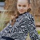 Πλεκτό πουλόβερ animal print ζεβρέ για κορίτσι | ΕΜΠΡΙΜΕ Πλεκτό πουλόβερ animal print ζεβρέ για κορίτσι | ΕΜΠΡΙΜΕ