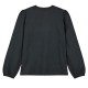 Girl΄s jersey blouse with reversile sequins | ANTHRACITE