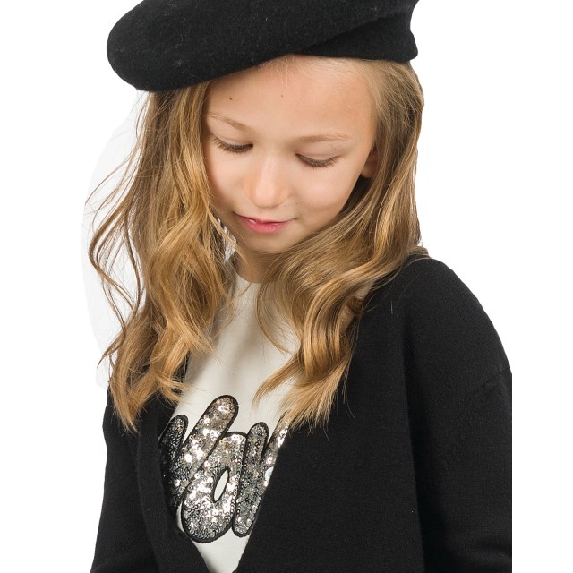 Μπλούζα μακό με κέντημα και παγιέτες στο στήθος για κορίτσι | ΕΚΡΟΥ