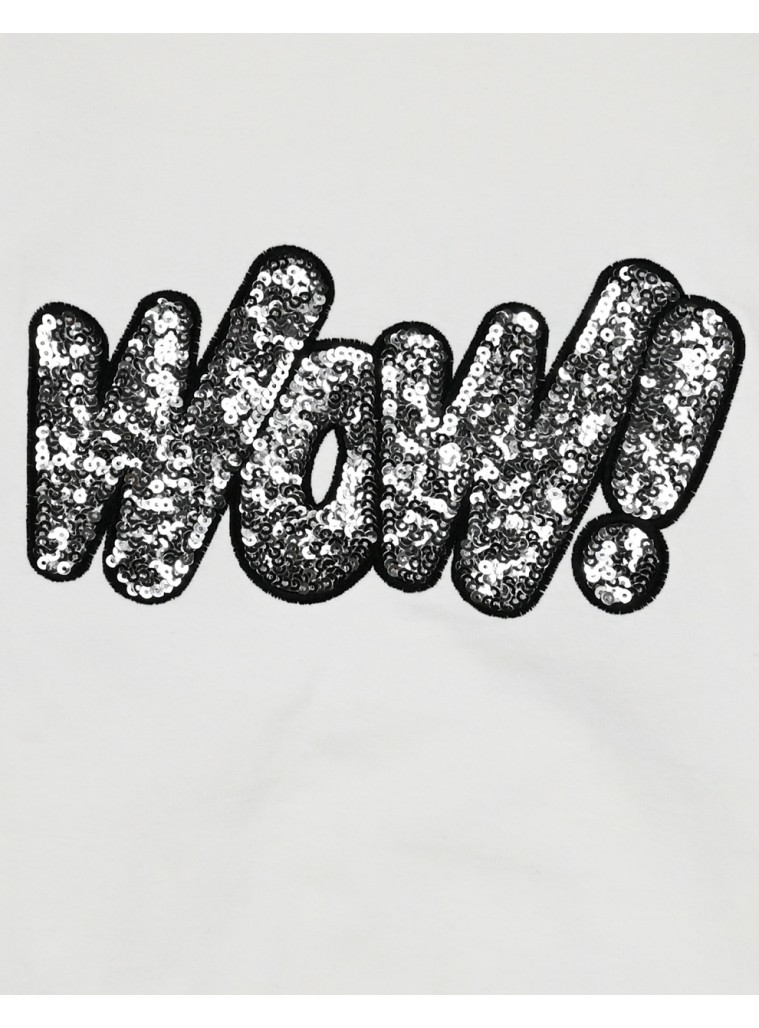 Μπλούζα μακό με κέντημα και παγιέτες στο στήθος για κορίτσι | ΕΚΡΟΥ