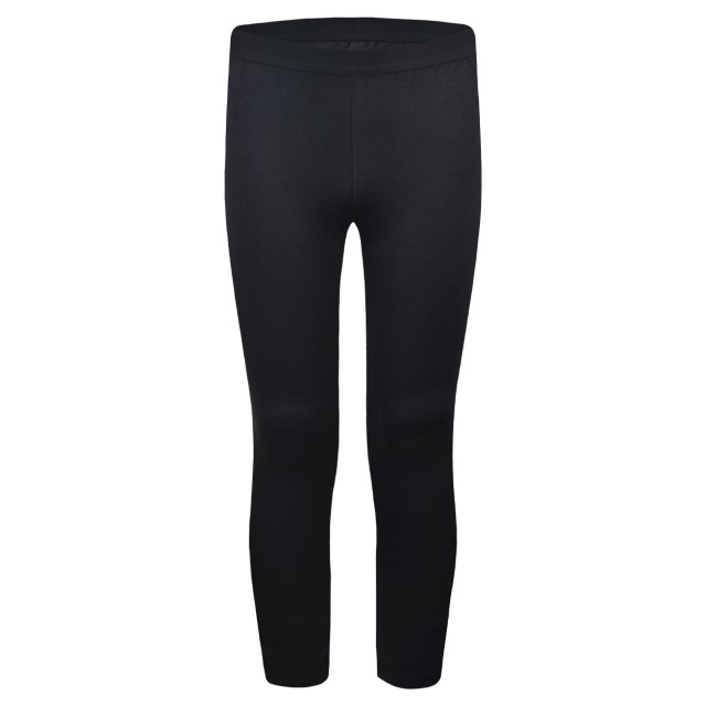 Girl΄s long solid colour leggings | BLACK