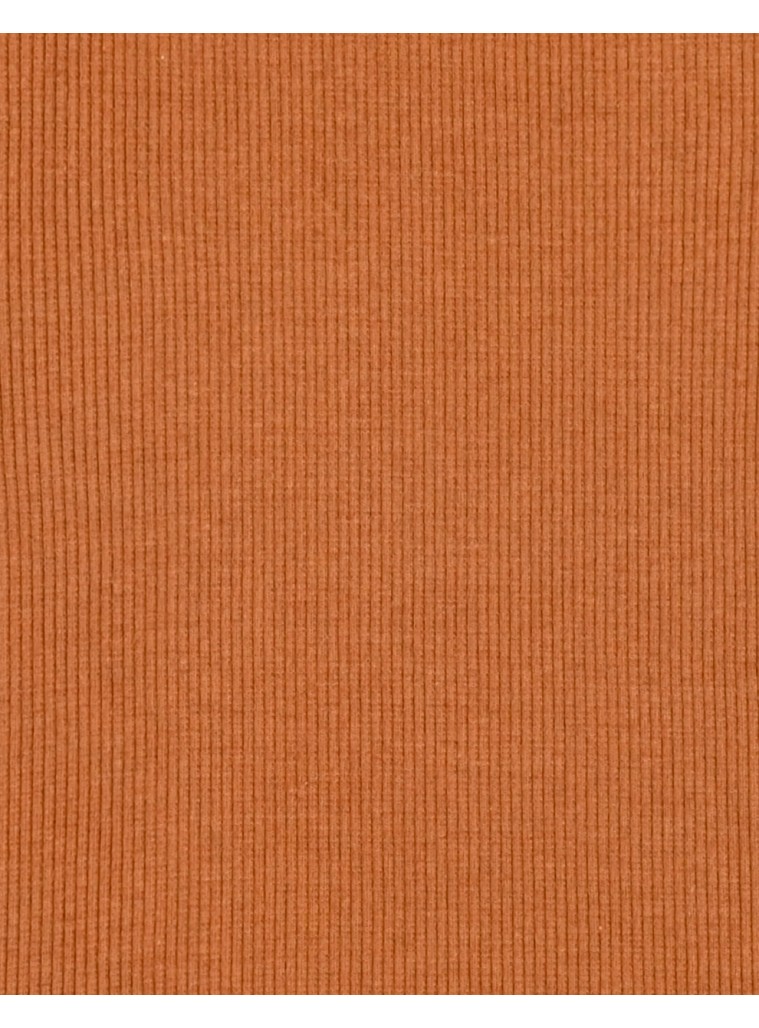 Μπλούζα ριπ μονόχρωμη ζιβάγκο για κορίτσι | ΜΠΡΟΝΖΕ