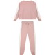 Girl΄s fleece two-coloured set | DUSTY PINK