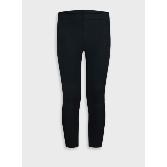 Leggings with decorative panel | BLACK