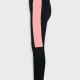 Leggings with decorative panel | BLACK
