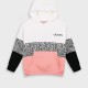 Fleece hoodie with print | PAPAYA