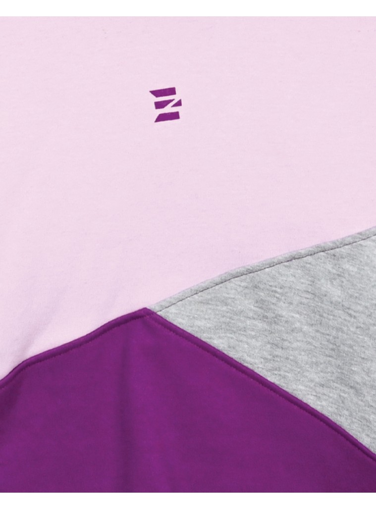 Σετ τρίχρωμη φούτερ μπλούζα με κουκούλα με μακρύ κολάν για κορίτσι | ΜΩΒΕ