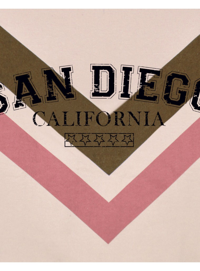 Girl΄s fleece set with blouse with print and sweatpants with elastic waistband ,Eco Friendly | MOCHA MOUSSE