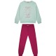 Girl΄s fleece set with blouse with print and sweatpants with elastic waistband, Eco Friendly | Orchidea