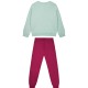 Girl΄s fleece set with blouse with print and sweatpants with elastic waistband, Eco Friendly | Orchidea