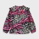 Animal print blouse for girls | MAGENTA