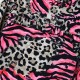Animal print blouse for girls | MAGENTA
