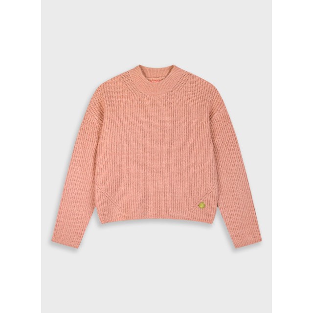 Πλεκτό πουλόβερ για κορίτσι | ΣΚΟΝΙΣΜΕΝΟ ΡΟΖ Πλεκτό πουλόβερ για κορίτσι | ΣΚΟΝΙΣΜΕΝΟ ΡΟΖ