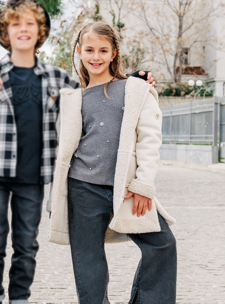 Wide leg jeans for girls | BLACK DENIM