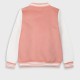 Fleece varsity jacket for girls | DUSTY PINK Fleece varsity jacket for girls | DUSTY PINK