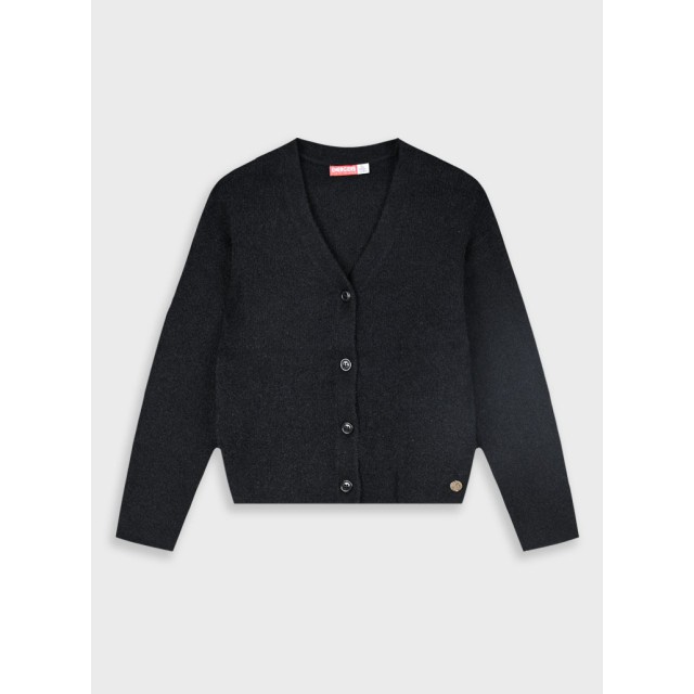 Knit cardigan for girls | BLACK Knit cardigan for girls | BLACK