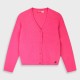 Knit cardigan for girls | MAGENTA Knit cardigan for girls | MAGENTA