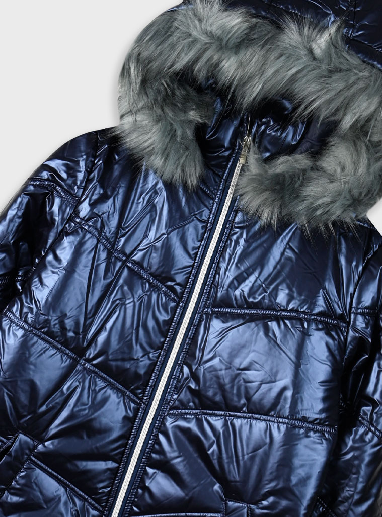 Metallic coat for girls | BLUE Metallic coat for girls | BLUE