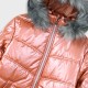 Metallic coat for girls | DUSTY PINK