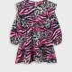 Animla print dress for girls | MAGENTA Animla print dress for girls | MAGENTA