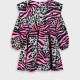 Animla print dress for girls | MAGENTA Animla print dress for girls | MAGENTA