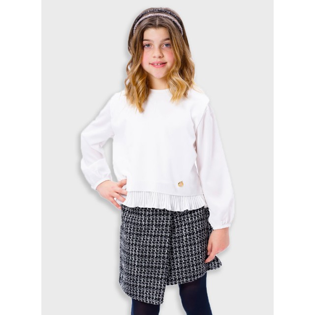 Checkered skirt for girls | BLACK Checkered skirt for girls | BLACK