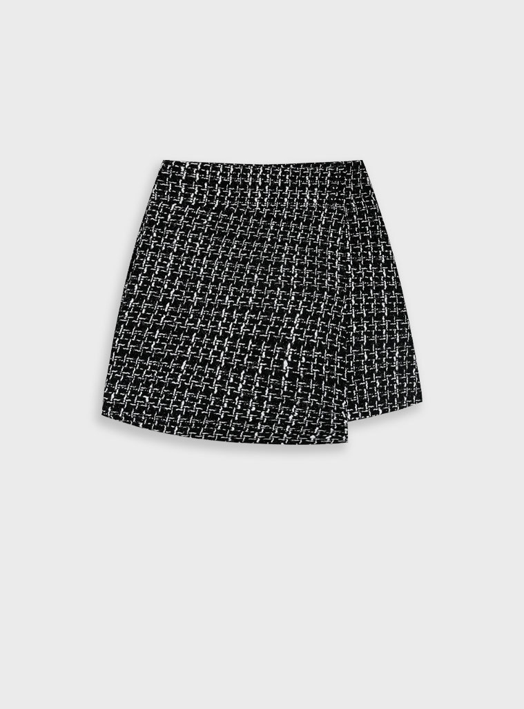 Checkered skirt for girls | BLACK Checkered skirt for girls | BLACK