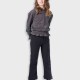 Pants with two pockets on front for girls | BLACK Pants with two pockets on front for girls | BLACK