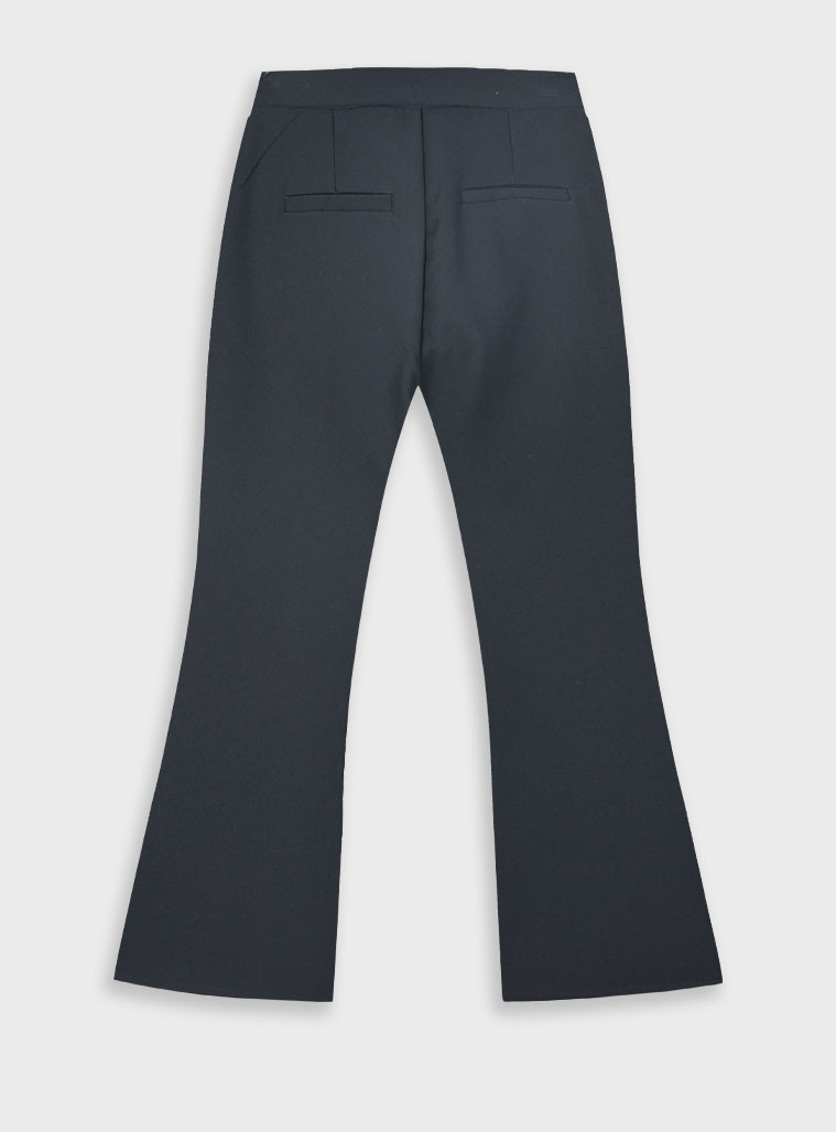 Pants with two pockets on front for girls | BLACK Pants with two pockets on front for girls | BLACK