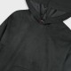 Ribbed hoodie for girls | BLACK