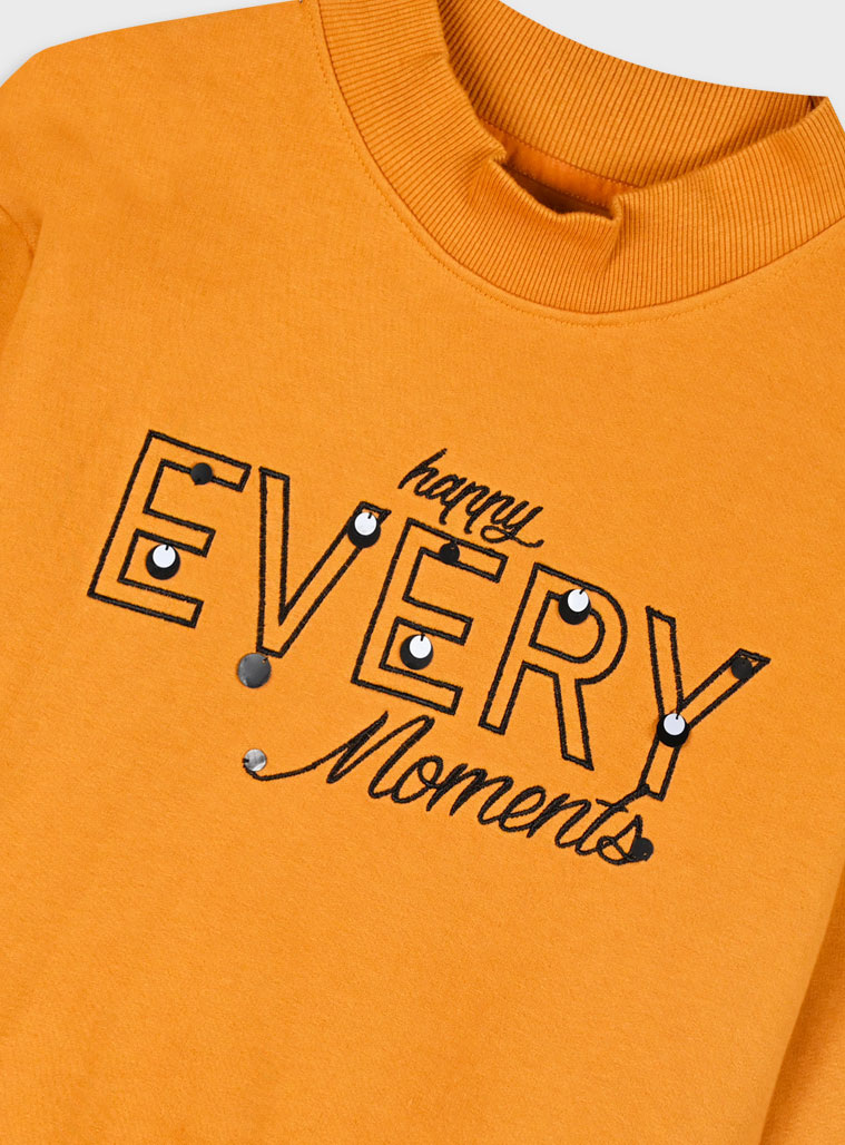 Φούτερ μπλούζα με κέντημα για κορίτσι | ΚΕΧΡΙΜΠΑΡΙ