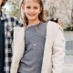 Faux sheepskin coat for girls | VANILLA