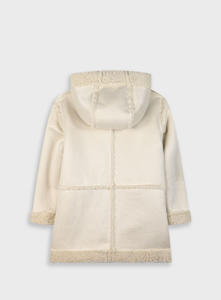 Faux sheepskin coat for girls | VANILLA