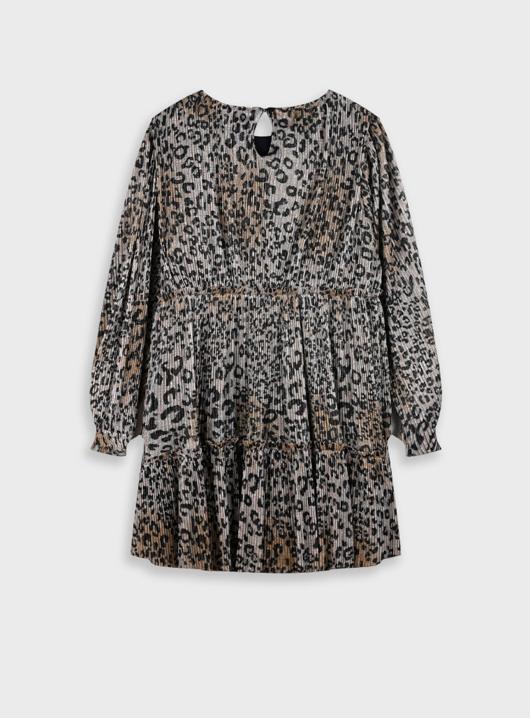 Leopard print dress for girls | ALL OVER PRINT