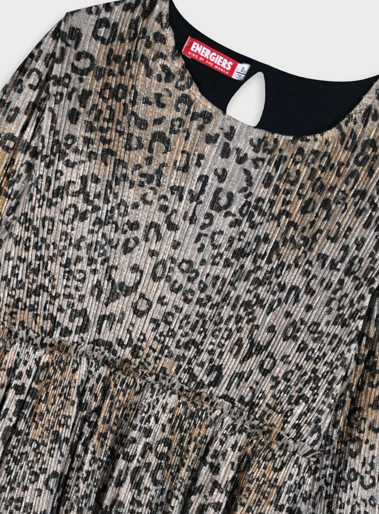 Leopard print dress for girls | ALL OVER PRINT