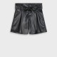 Imitation leather shorts for girls | BLACK Imitation leather shorts for girls | BLACK