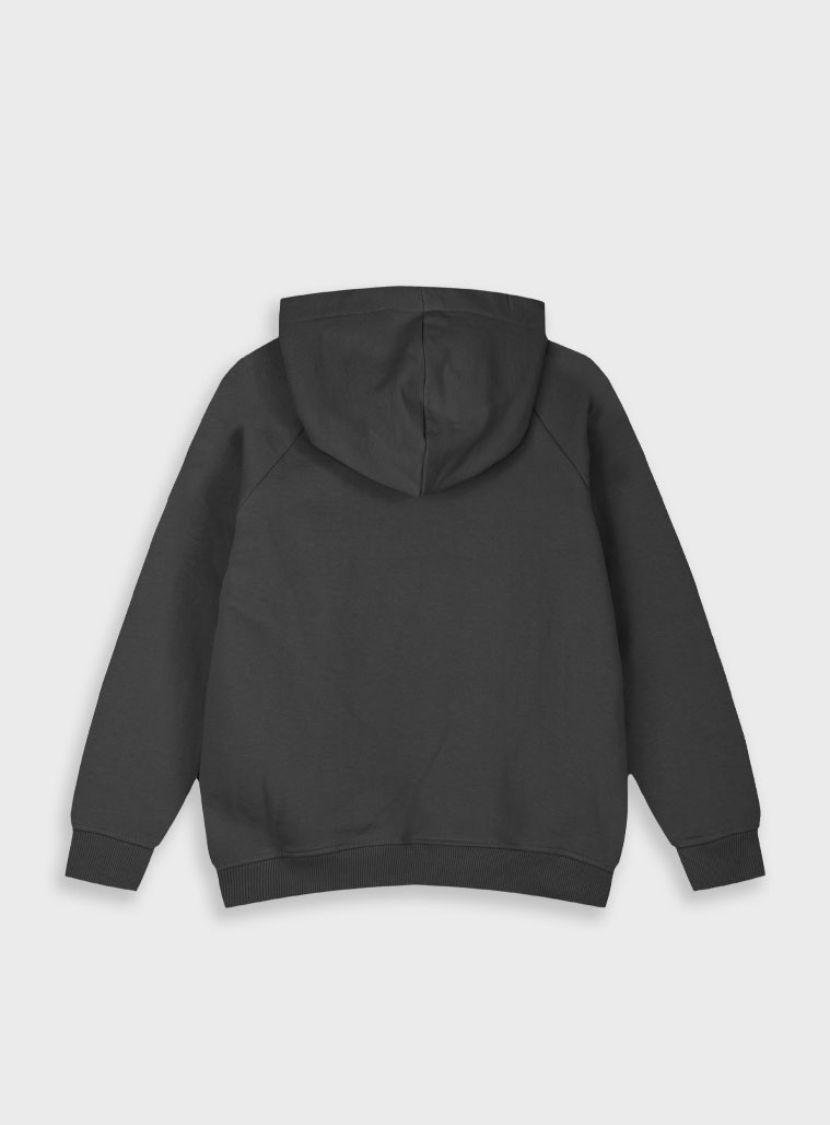 Φούτερ μπλούζα με κουκούλα και ανάγλυφο τύπωμα για κορίτσι | ΜΑΥΡΟ Φούτερ μπλούζα με κουκούλα και ανάγλυφο τύπωμα για κορίτσι | ΜΑΥΡΟ