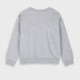 Fleece sweatshirt with print for girls | GREY MELANGE Fleece sweatshirt with print for girls | GREY MELANGE