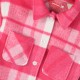 Checkered overshirt coat for girls | CHECK