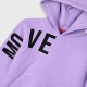 Fleece tracksuit set with print for girls | LILAC Fleece tracksuit set with print for girls | LILAC