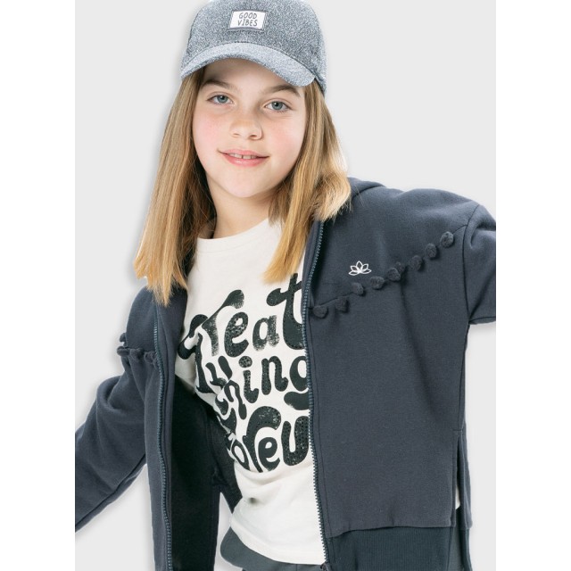 Jersey shirt with print for girls | CREAM Jersey shirt with print for girls | CREAM