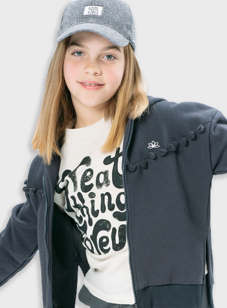 Jersey shirt with print for girls | CREAM