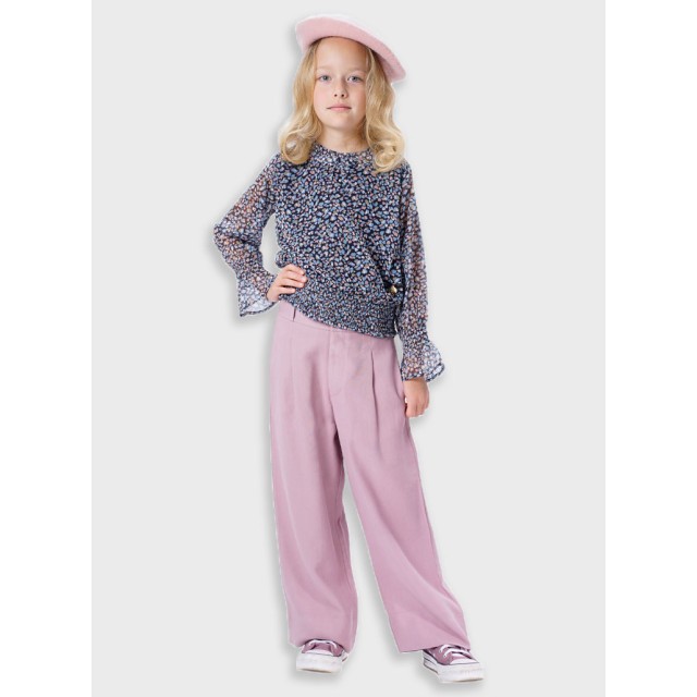 Wide leg pants for girls | DUSTY LILAC Wide leg pants for girls | DUSTY LILAC