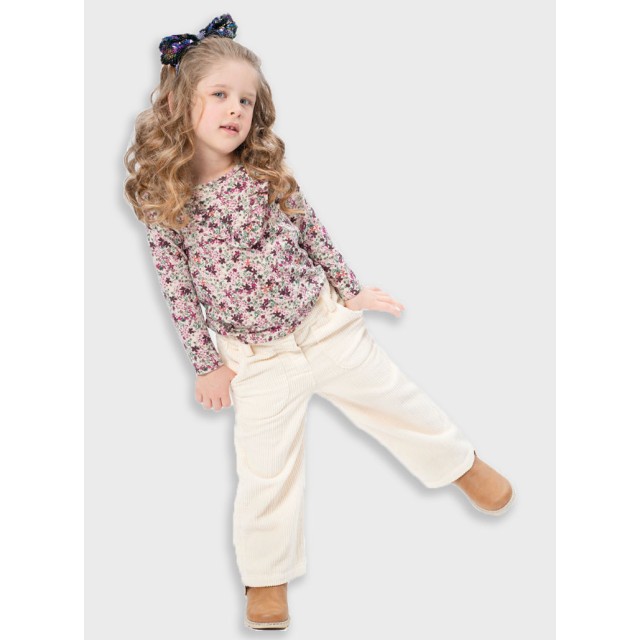 Παντελόνι κοτλέ φαρδύ για κορίτσι | ΒΑΝΙΛΙΑ Παντελόνι κοτλέ φαρδύ για κορίτσι | ΒΑΝΙΛΙΑ