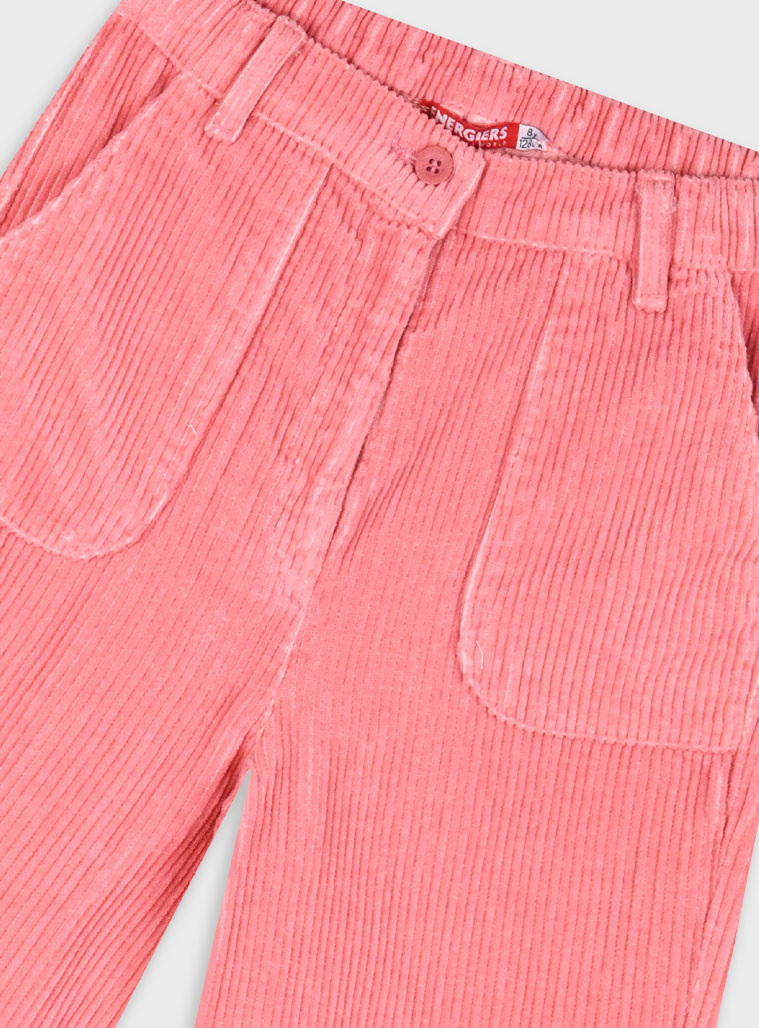 Παντελόνι κοτλέ φαρδύ για κορίτσι | ΠΕΡΛΕ