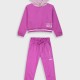 Fleece tracksuit set with print for girls | DAHLIA Fleece tracksuit set with print for girls | DAHLIA