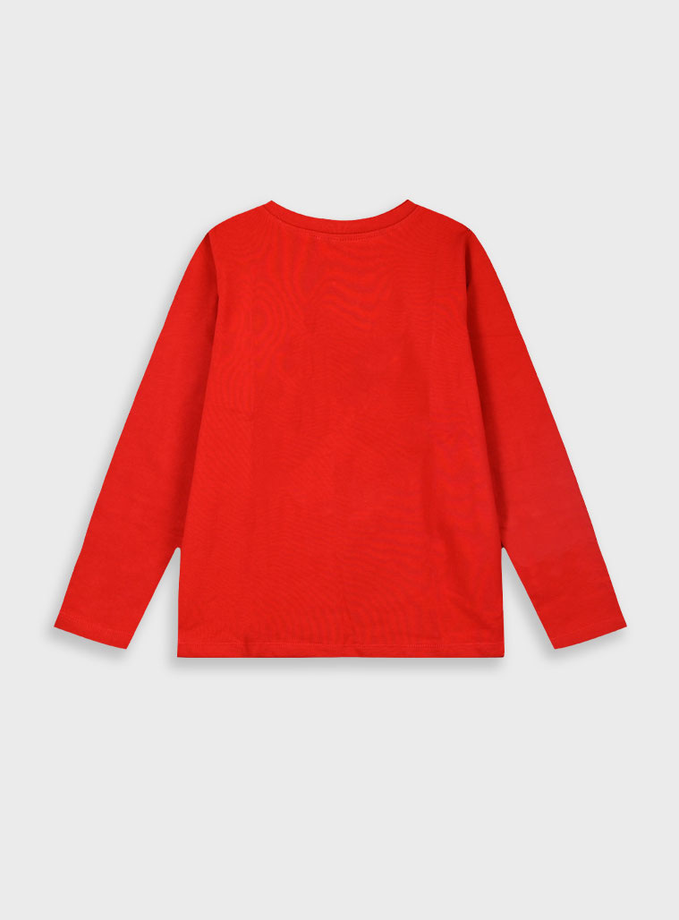 Χριστουγεννιάτικη μακρυμάνικη μπλούζα | ΚΟΚΚΙΝΟ Χριστουγεννιάτικη μακρυμάνικη μπλούζα | ΚΟΚΚΙΝΟ