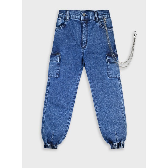 Cargo jeans | DARK BLUE DENIM