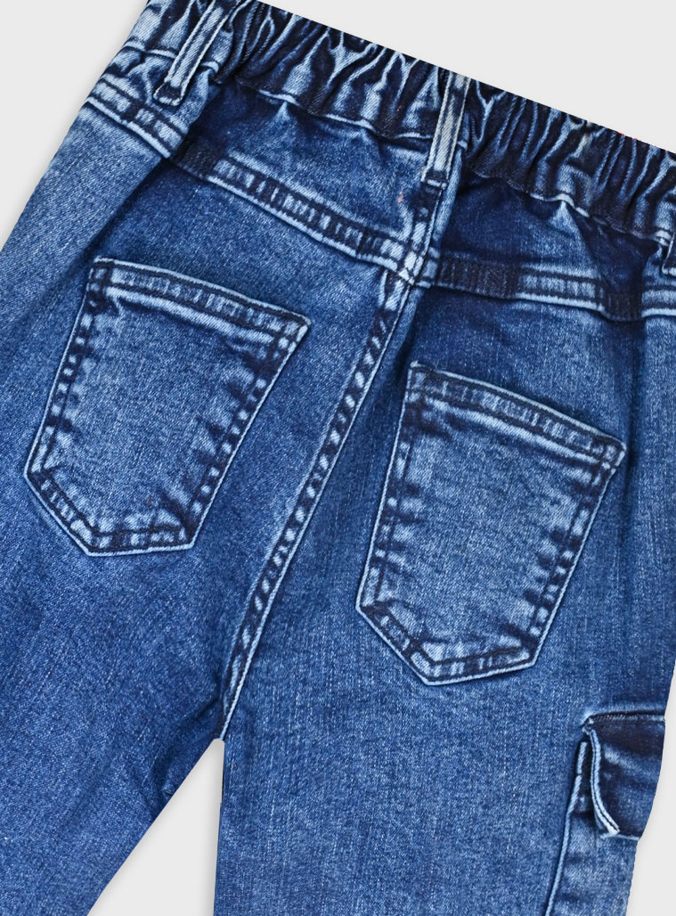 Τζην παντελόνι cargo | DARK BLUE DENIM Τζην παντελόνι cargo | DARK BLUE DENIM